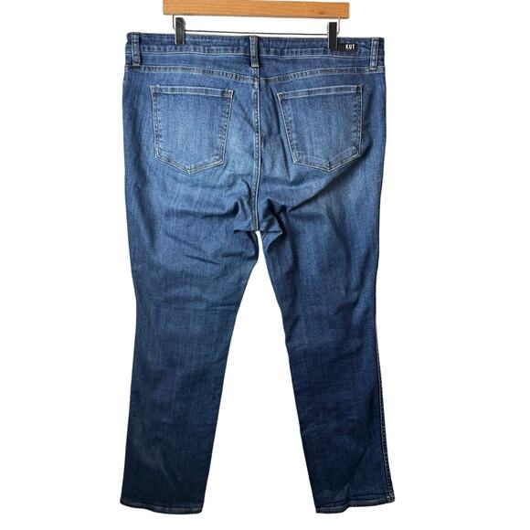 Kut From Kloth Jeans Catherine Fab Ab High Rise Womens 16 Dark Wash Boyfriend - Picture 5 of 13